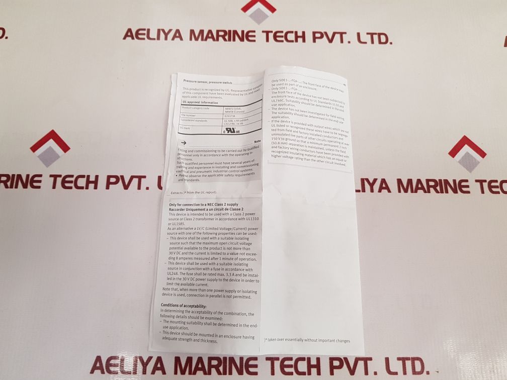 Festo Sde1-d6-g2-w18-l-p2-m12 Pressure Sensor