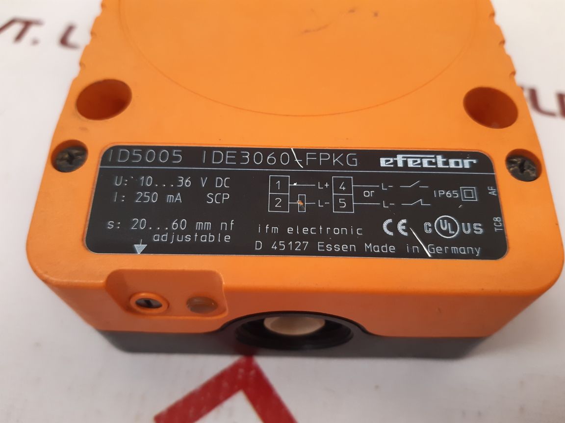 Ifm Electronic Id5005 Ide3060-fpkg Inductive Sensor