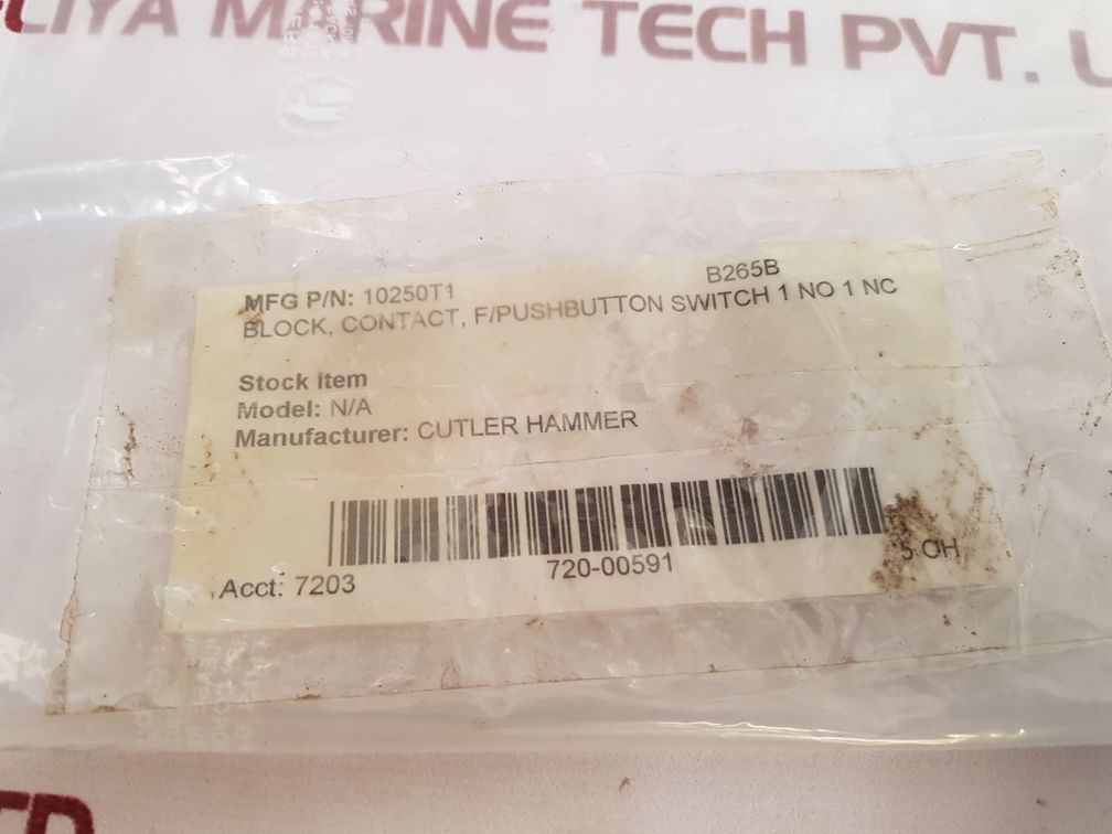 Cutler-hammer 10250T/91000T Contact Block