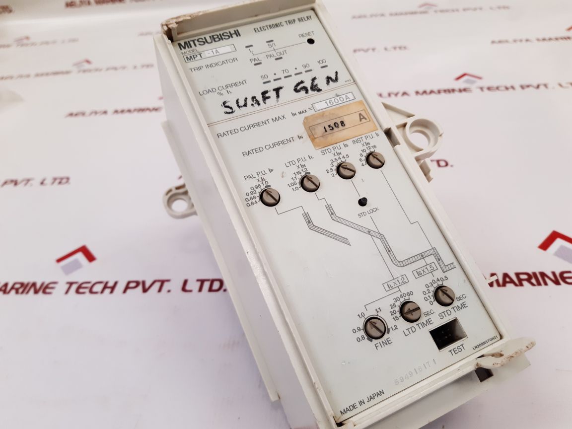 Mitsubishi Mpt-1A Electronic Trip Relay