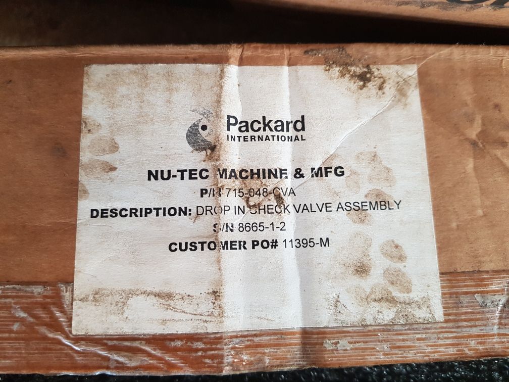 Packard 715-048-cva check valve