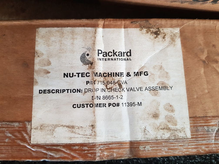 Packard 715-048-cva check valve