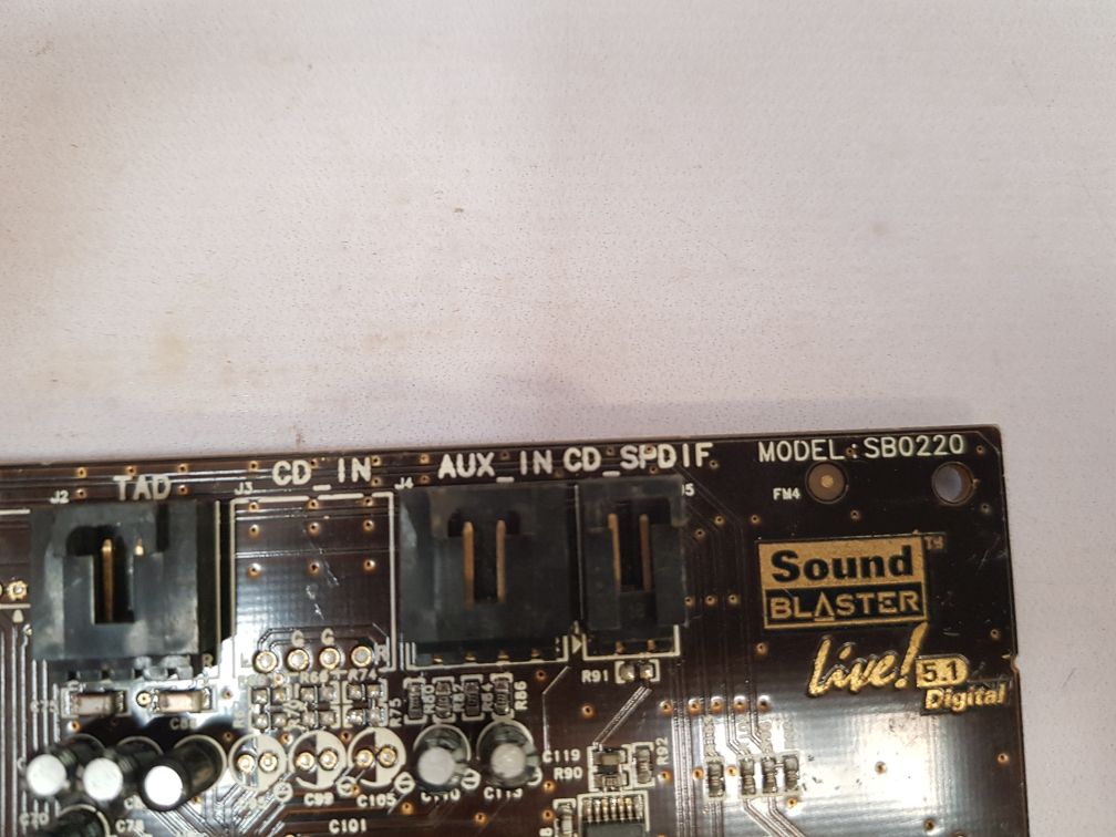 Creative Technology Sb0220 Sound Blaster Live! 5.1 Digital Pc Card