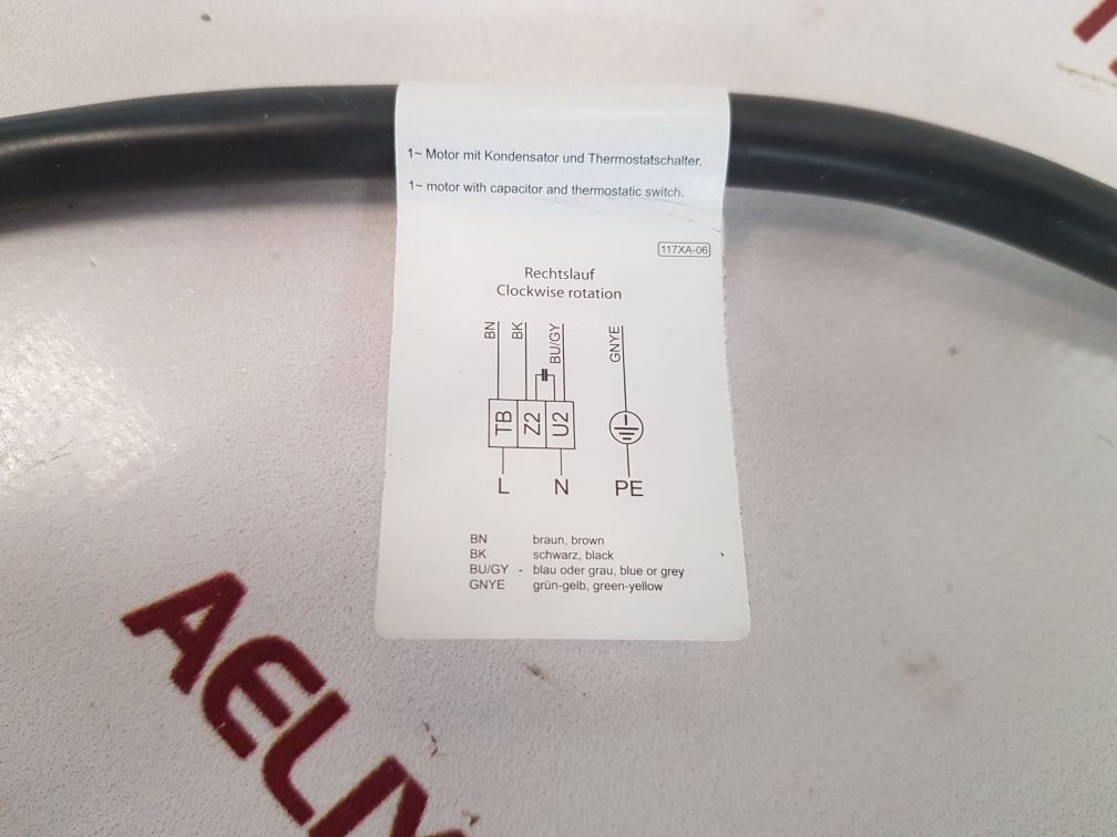 Ziehl-abegg rh35m-4ek.4f.1r centrifugal fan blower