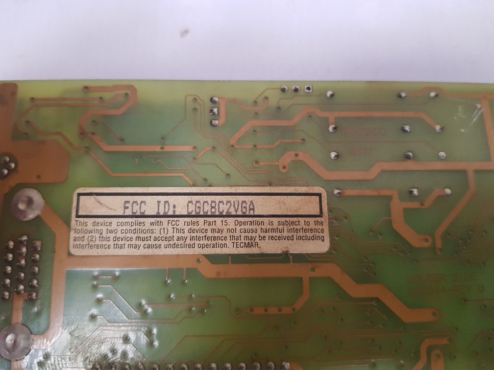 Tecmar Cgc8C2Vga Vga Board