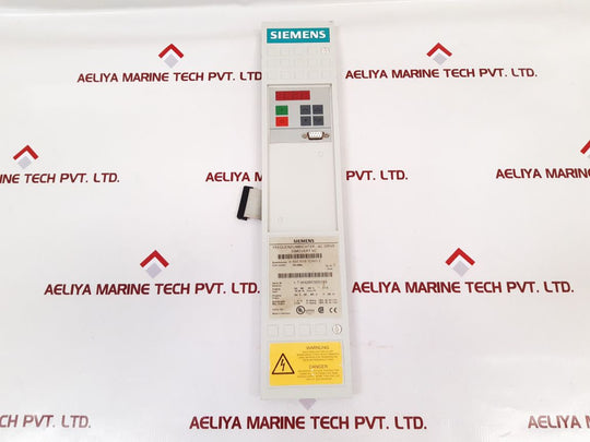 Siemens 6Se7016-1Ea61-z Ac Drive Front Cover