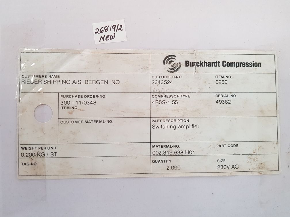 Phonix 720.2502.17 switching amplifier card