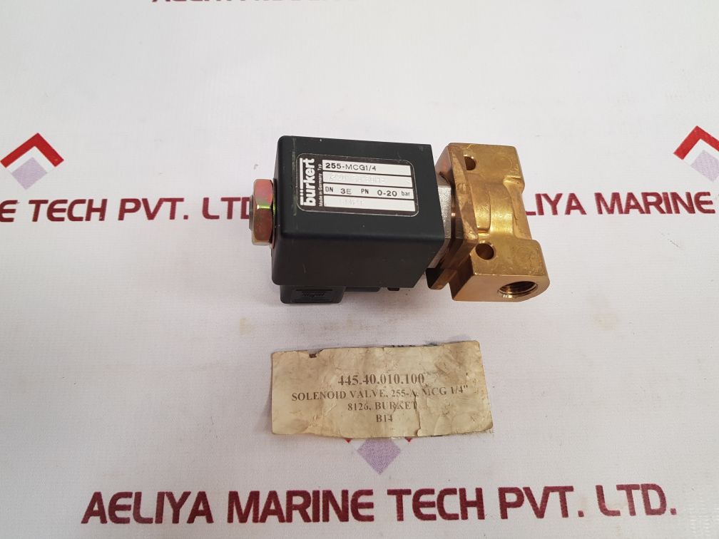 Burkert 255-mcg1/4 solenoid valve
