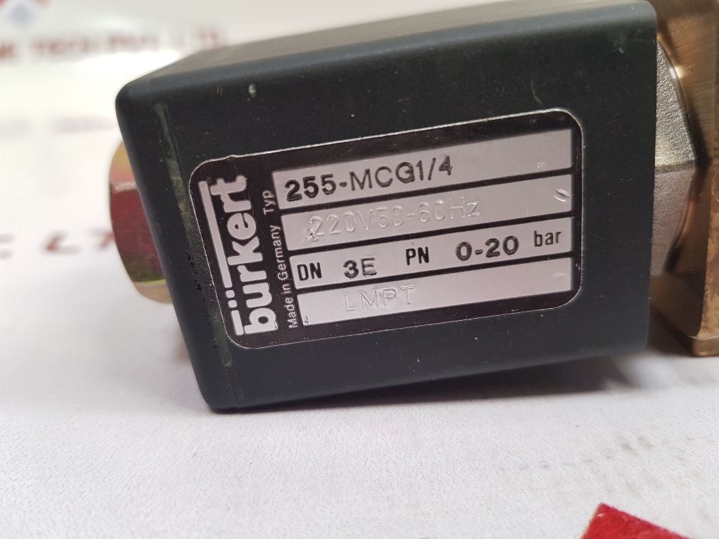 Burkert 255-mcg1/4 Solenoid Valve