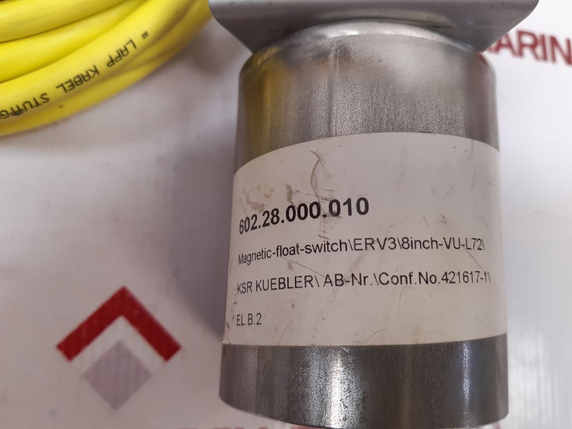 Ksr Kuebler Erv-3/8-vu-l72/12-b40A/V60X-6 Pur Magnetic-float-switch