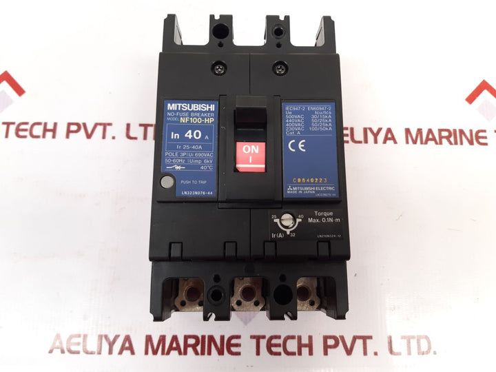 Mitsubishi Nf100-hp No-fuse Breaker 40A