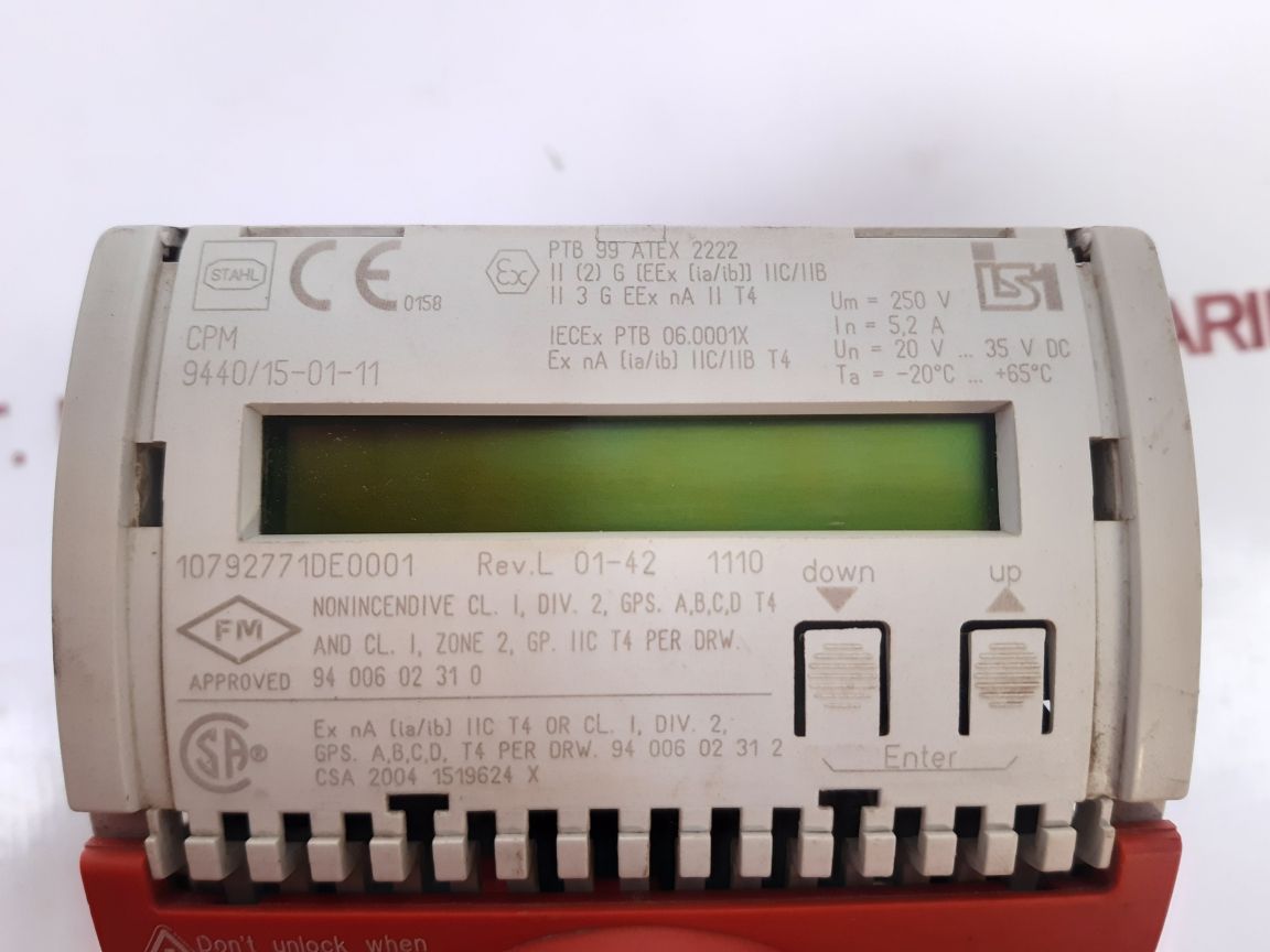 Stahl Cpm 9440/15-01-11 Profibus Used