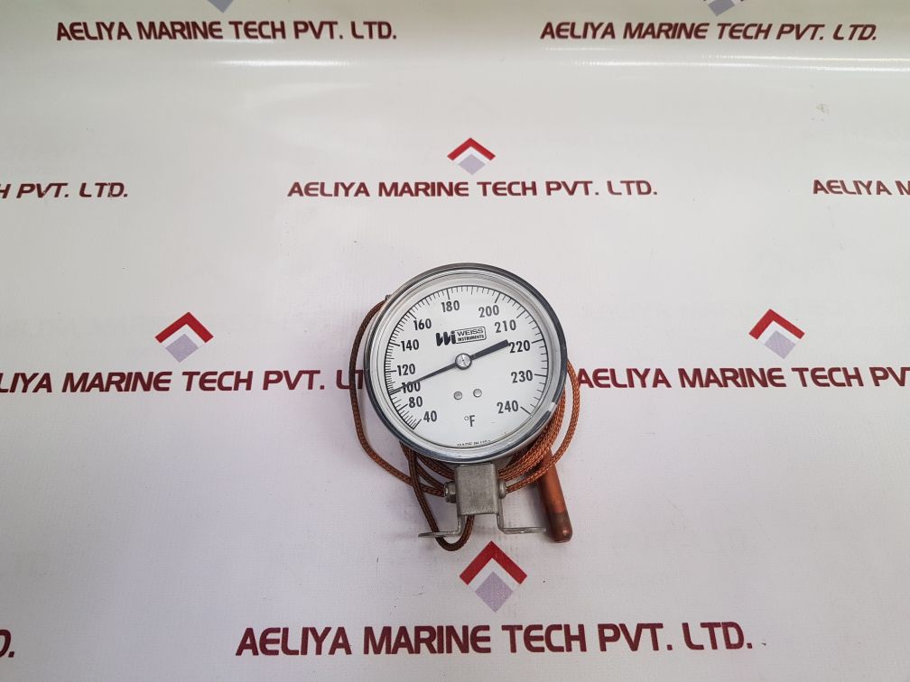 Weiss Instruments Temperature Gauge 40 To 240 °F
