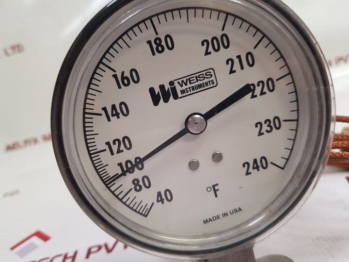 Weiss Instruments Temperature Gauge 40 To 240 °F
