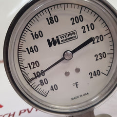 Weiss Instruments Temperature Gauge 40 To 240 °F