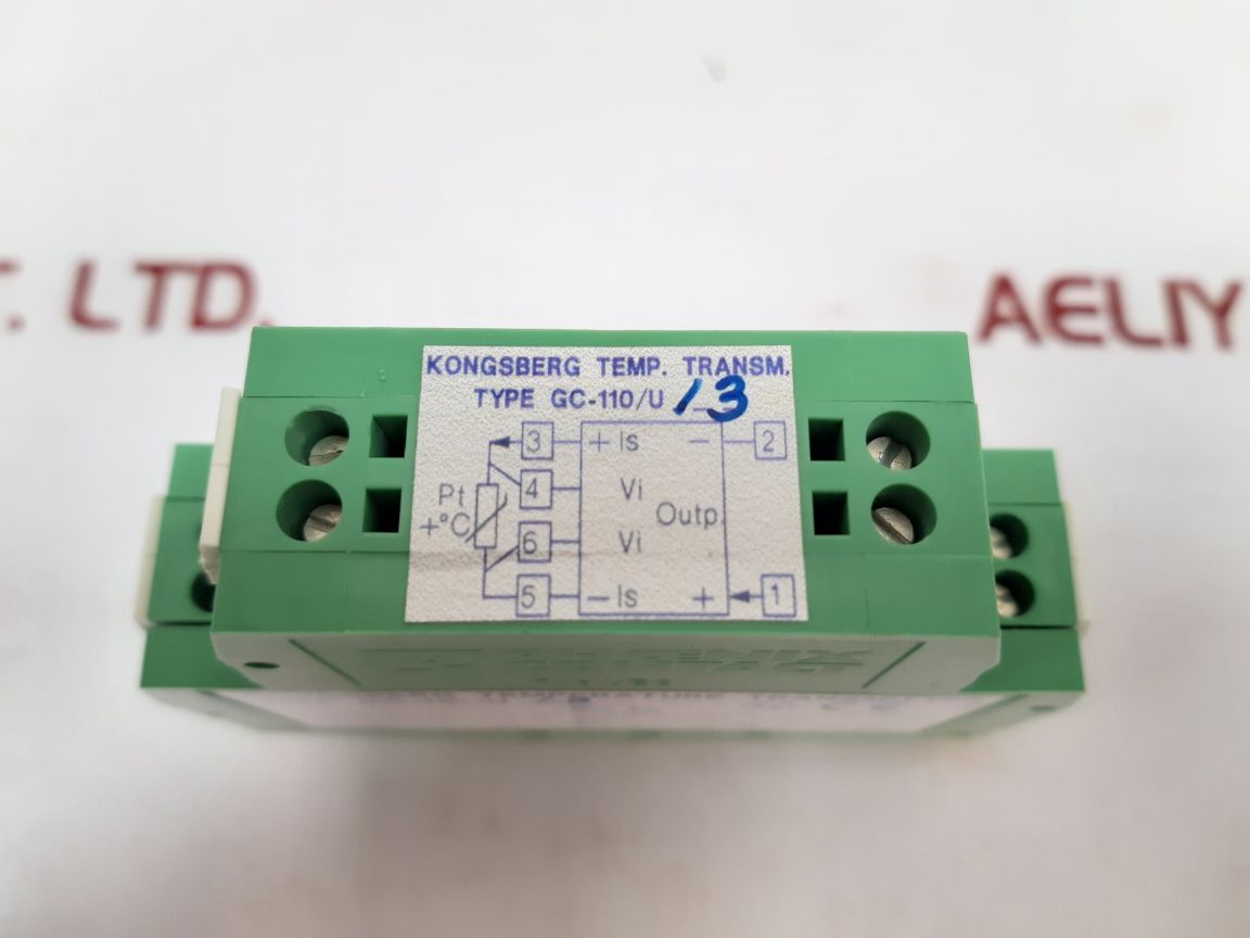 Phoenix Contact/Kongsberg Ueg Temperature Transmitter Gc-110/U/3