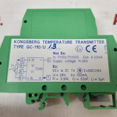 Phoenix Contact/Kongsberg Ueg Temperature Transmitter Gc-110/U/3