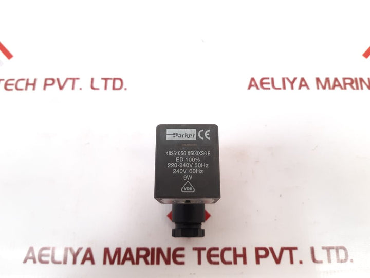 Parker 483510S6 Xs03Xs6F Solenoid Valve Coil 9W