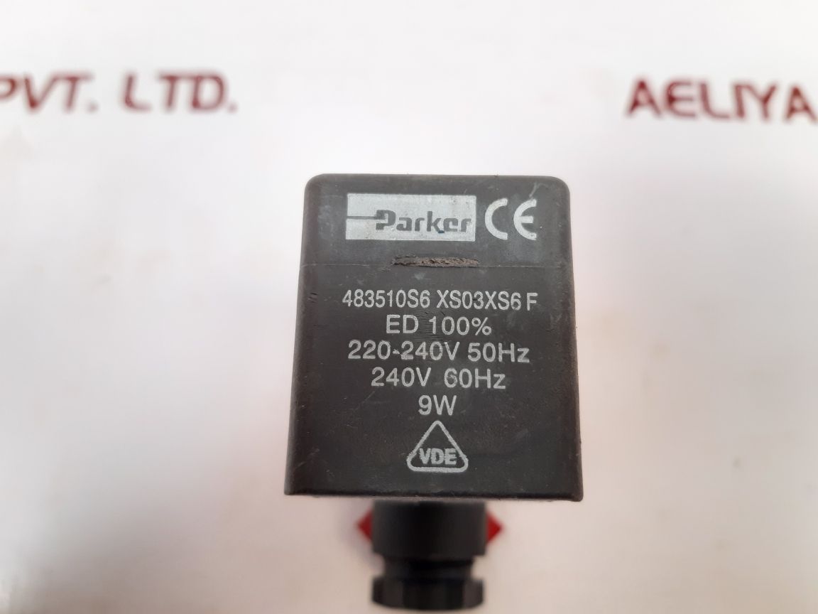 Parker 483510S6 Xs03Xs6F Solenoid Valve Coil 9W