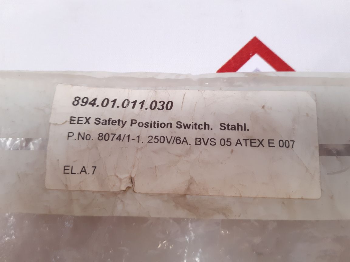 Stahl 8074/11 Safety Position Switch Aeliya Marine Tech®
