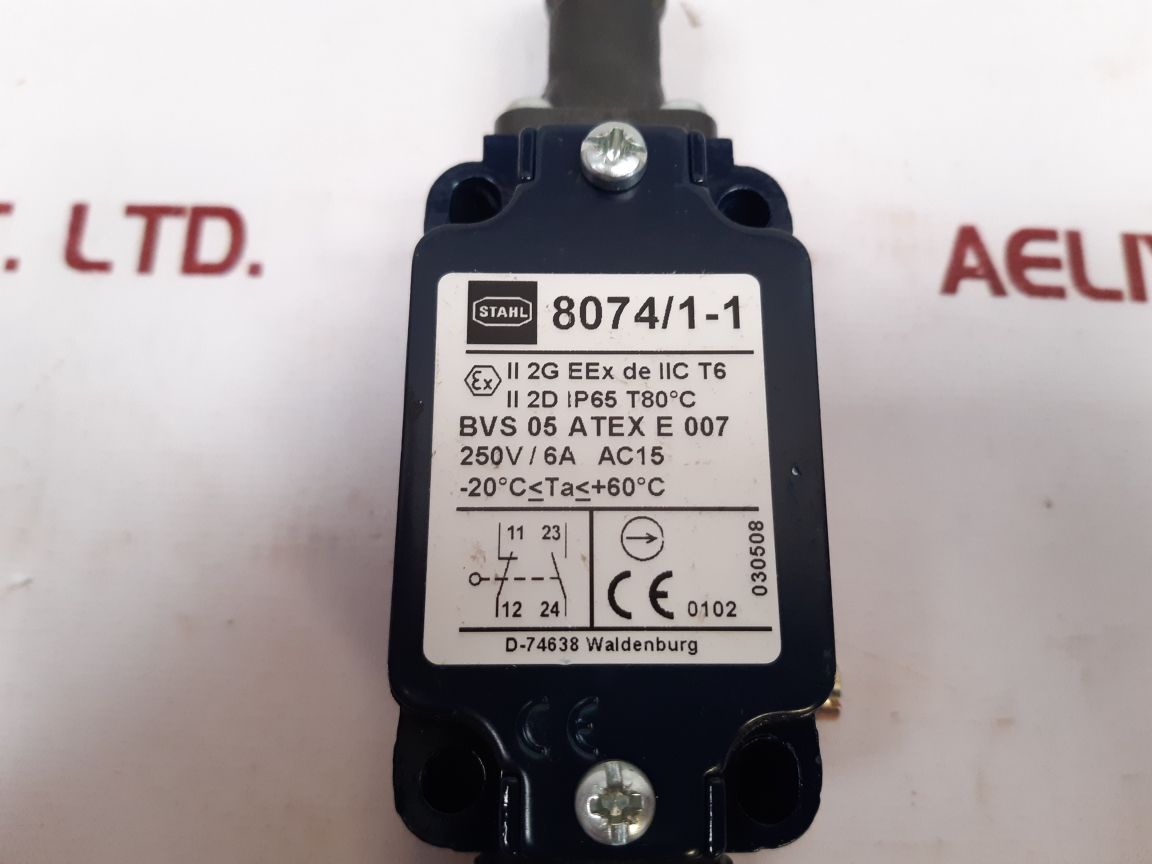 Stahl 8074/11 Safety Position Switch Aeliya Marine Tech®