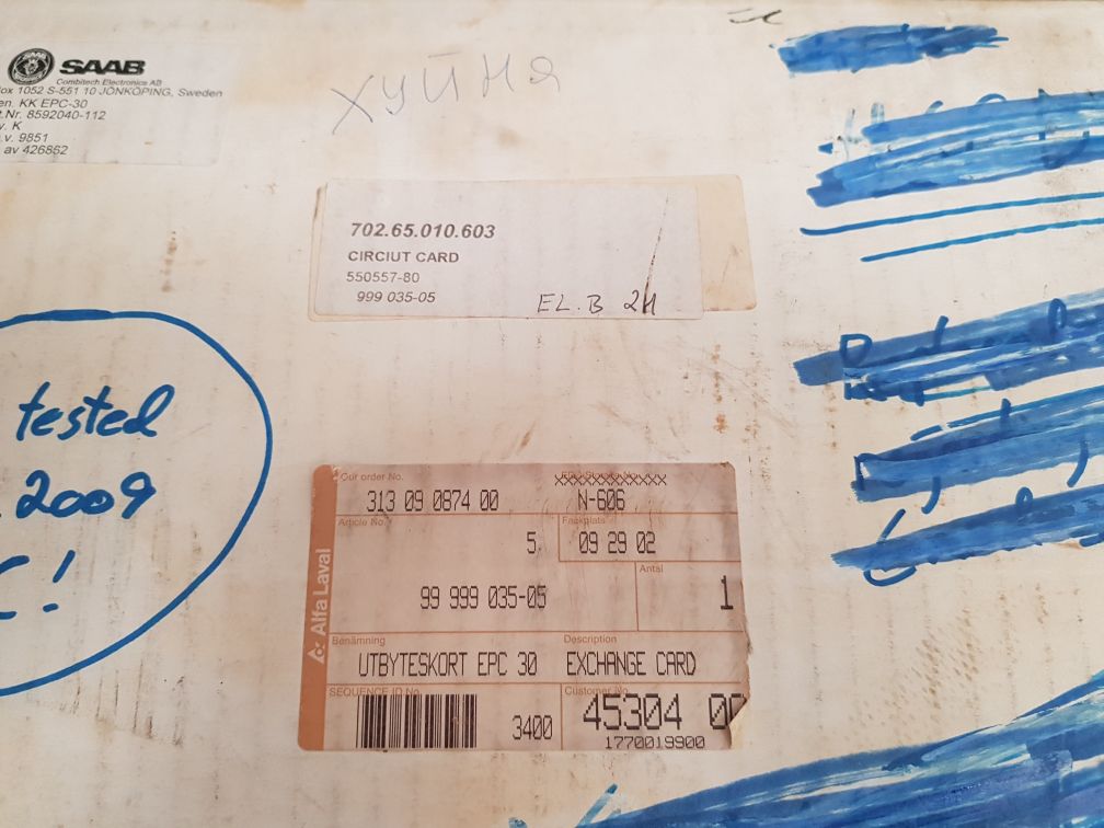 Alfa-laval 550557-80 Pcb Card 8592 040-622