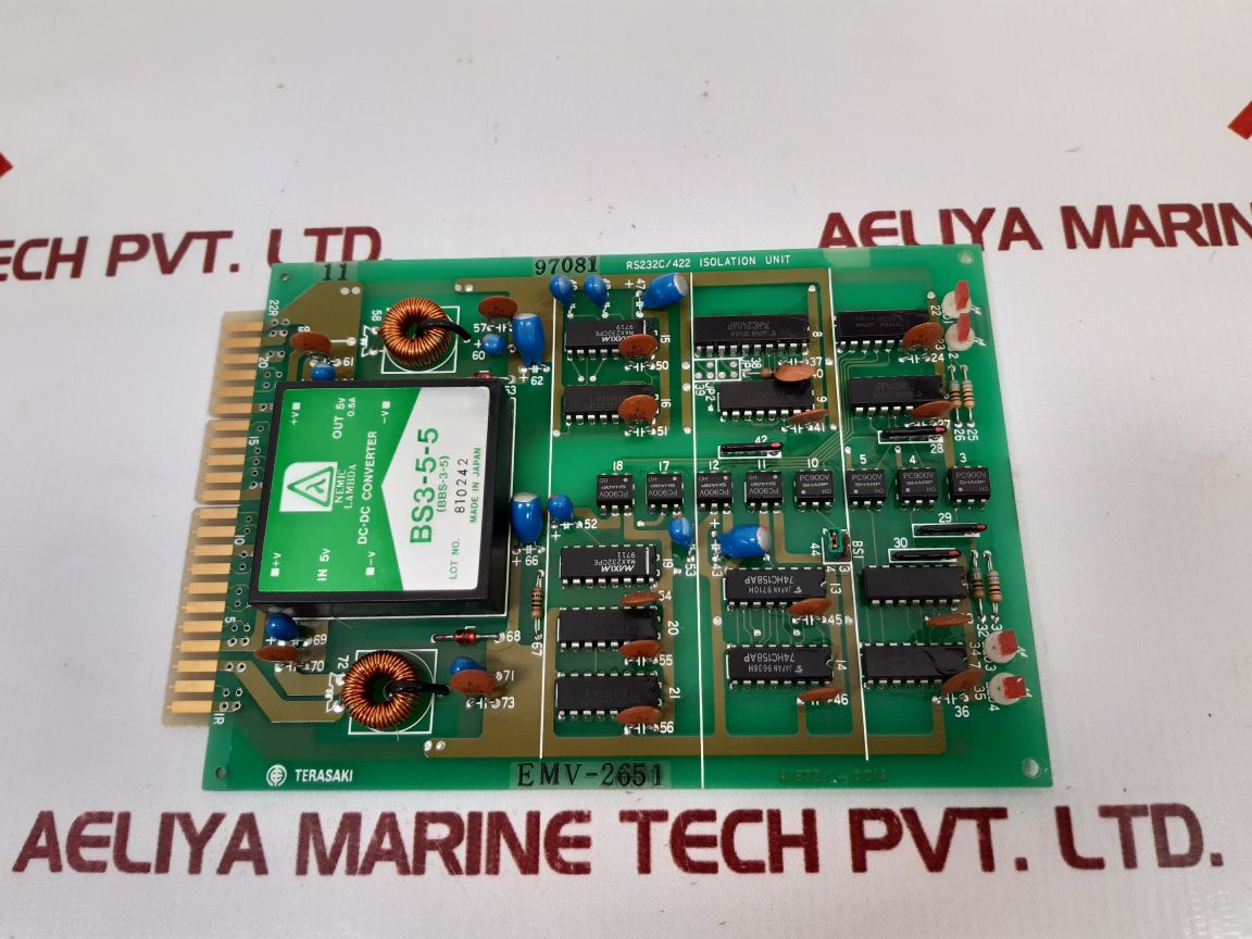 Terasaki Emv-2651 Isolation Unit Rs232C/422 Pcb Card K/87Z/1-001A