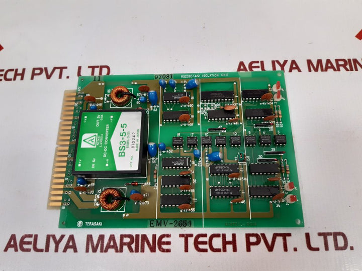 Terasaki Emv-2651 Isolation Unit Rs232C/422 Pcb Card K/87Z/1-001A