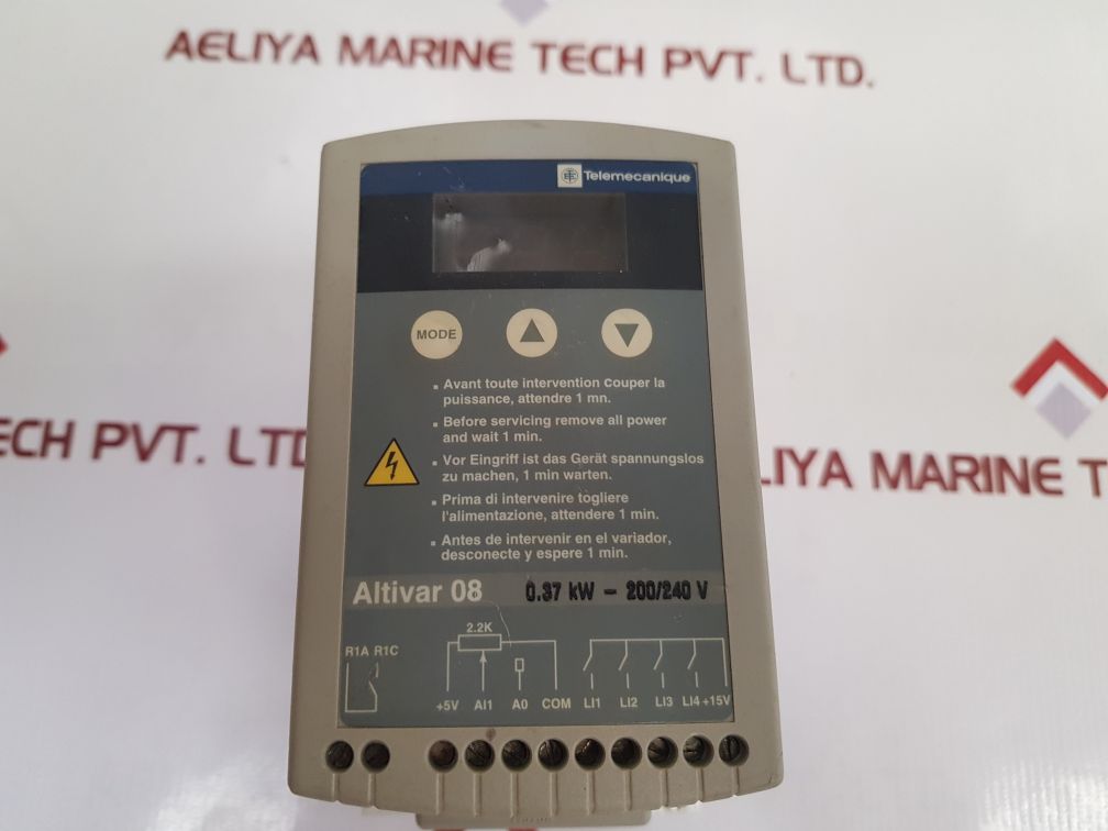 Telemecanique Atv08Hu09M2 Drive Altivar 08 Used