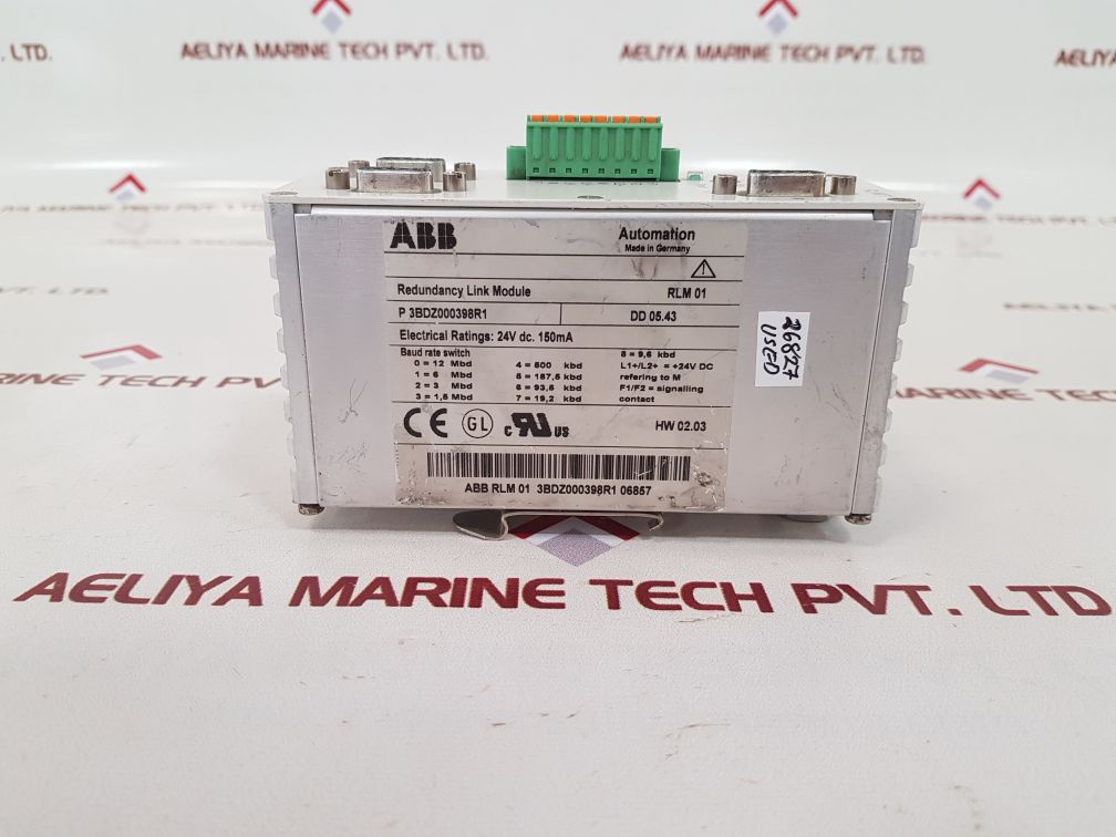Abb rlm01 redundancy link module 3bdz000398r1
