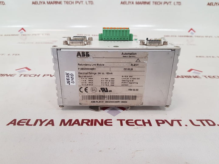 Abb rlm01 redundancy link module 3bdz000398r1 used