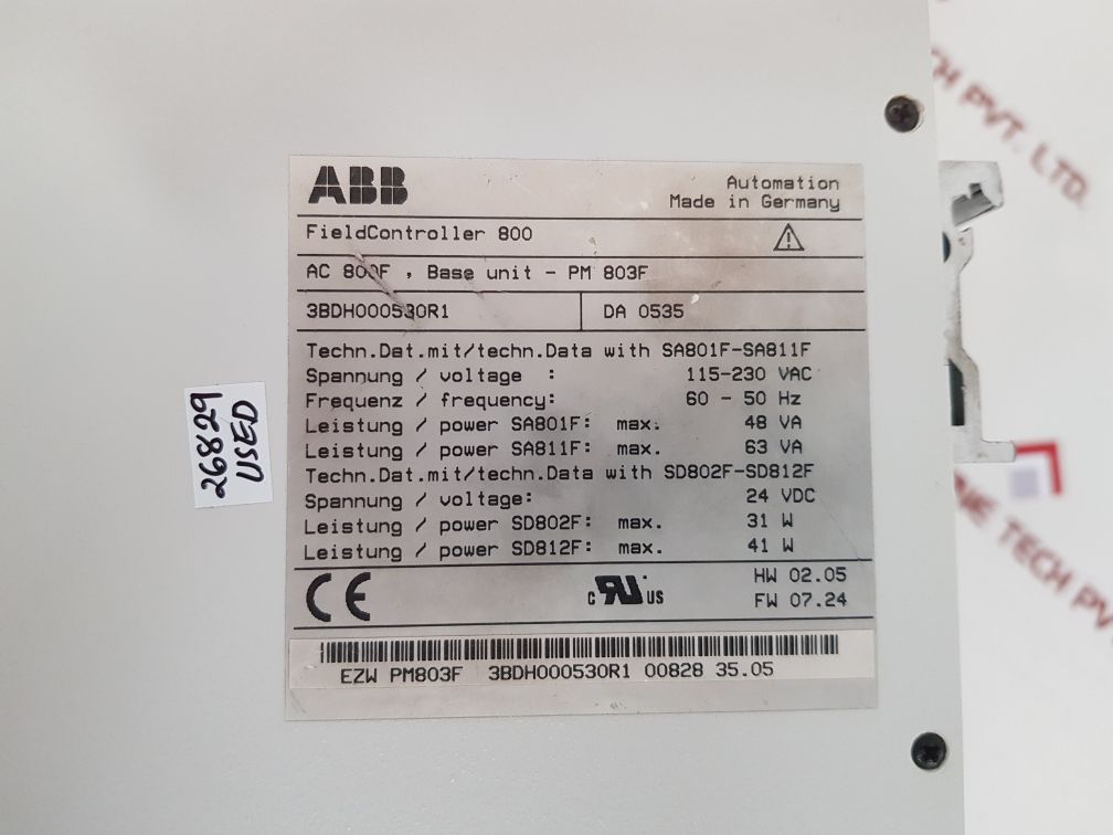 Abb ac 800f field controller 3bdh000530r1