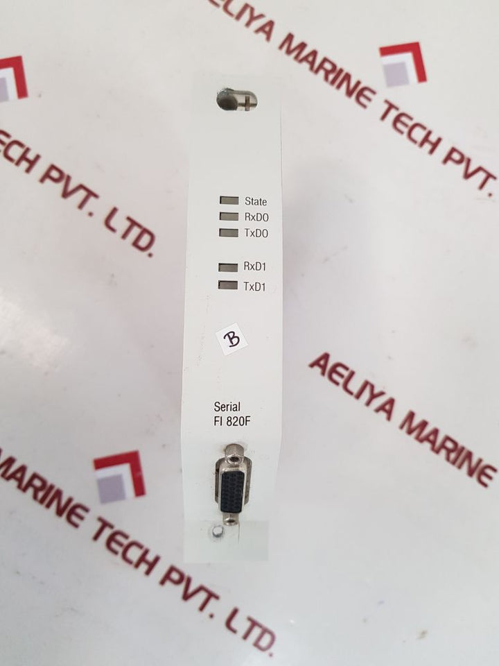 Abb fi 820f fieldbus module 3bdh000031r1 used