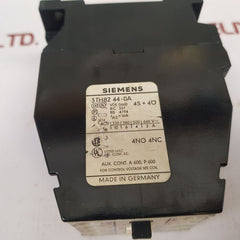 Siemens 3Th82 44-0A Auxiliary Contactor