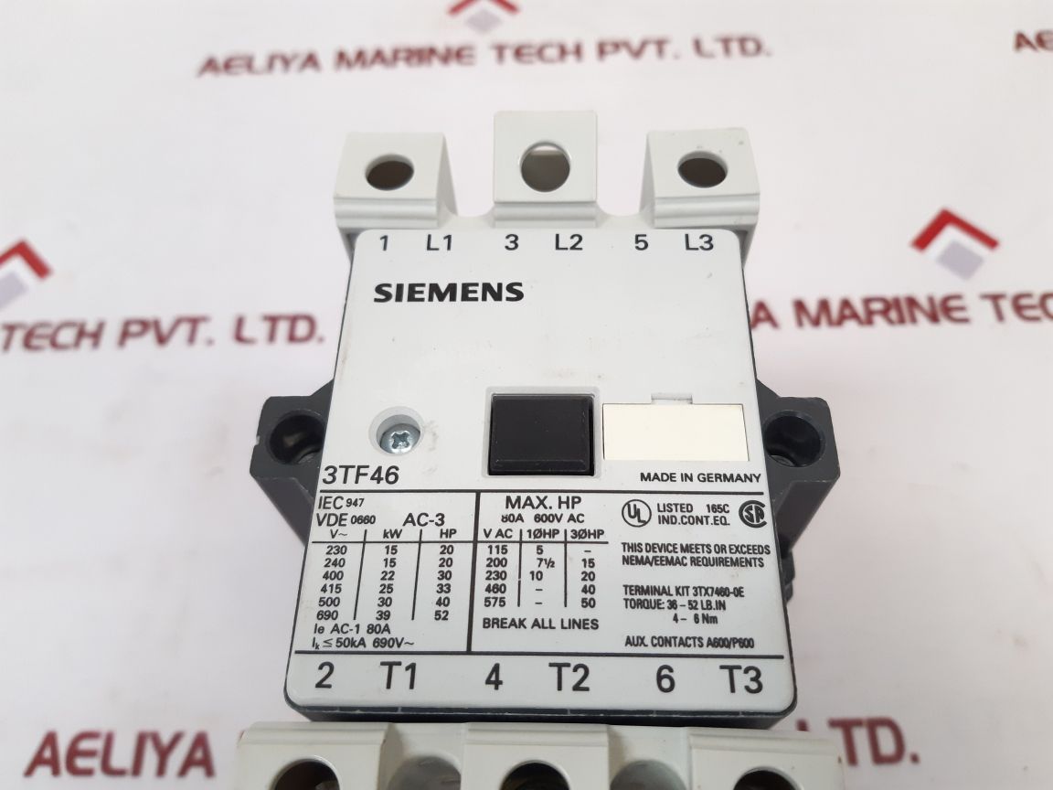Siemens 3Tf4622-0Al2 Contactor 3Tf46