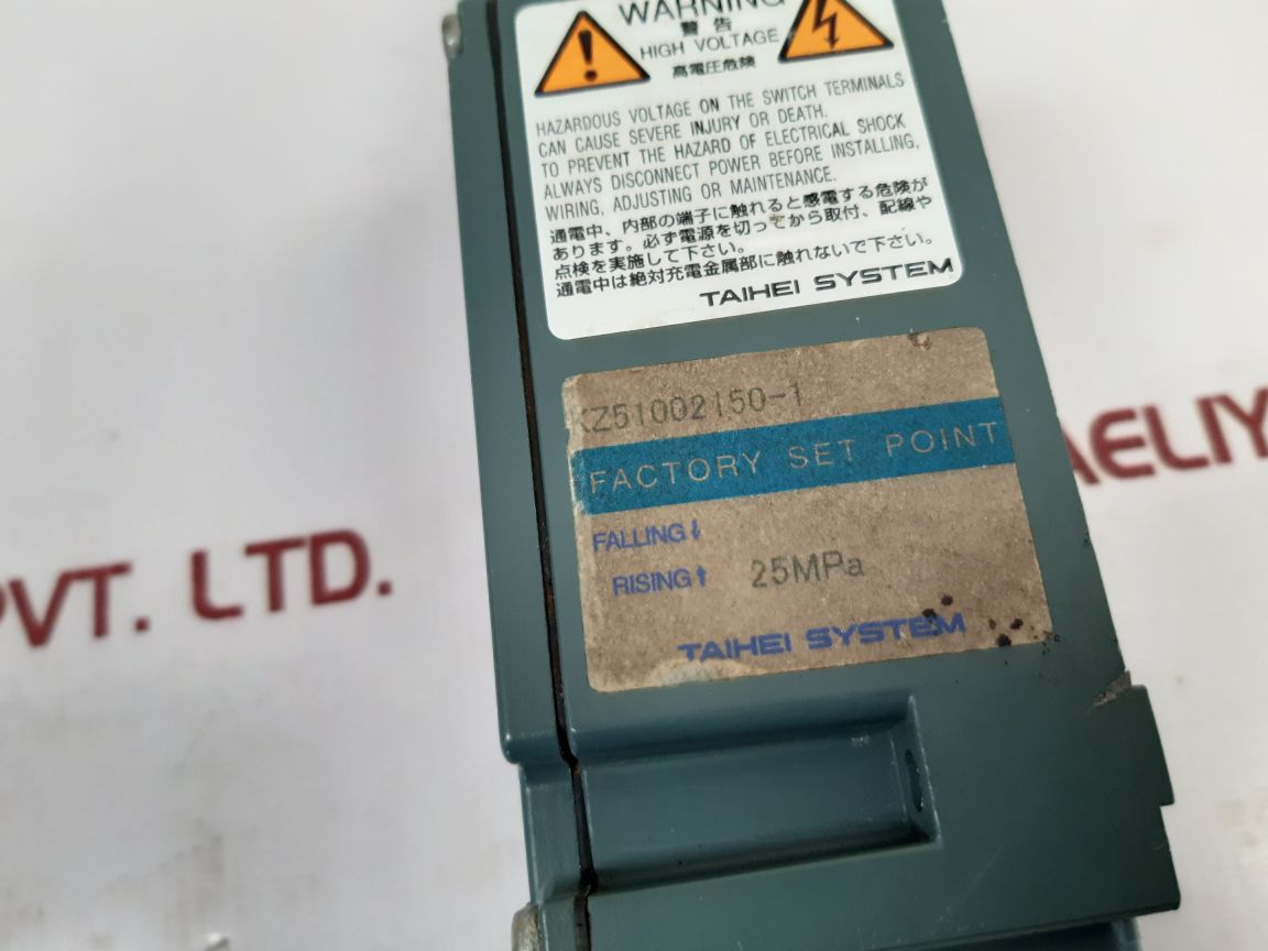Taihei Boeki Tdz-7 Pressure Switch