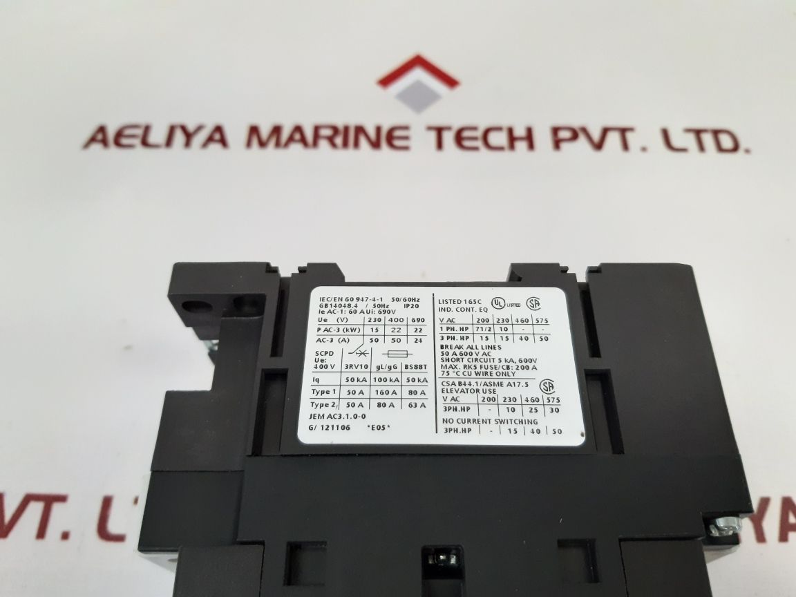 Siemens 3Rt1036-1An24 Contactor 3Rh1921-1Ha22