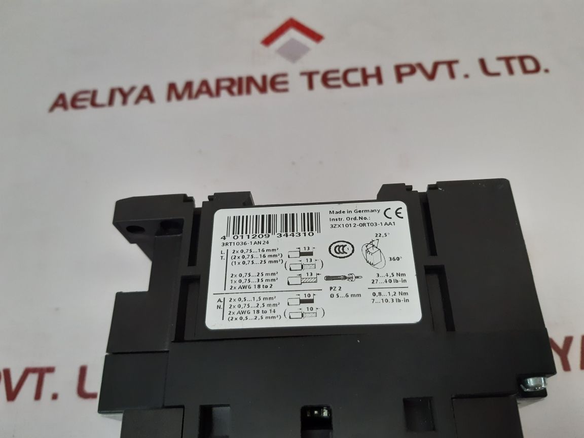 Siemens 3Rt1036-1An24 Contactor 3Rh1921-1Ha22