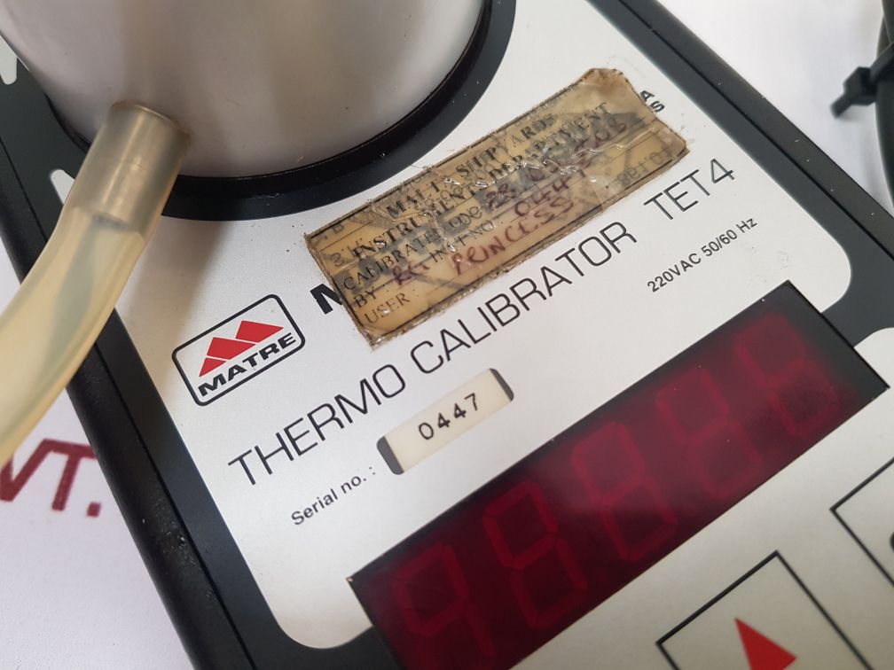 Matre Maskin Tet4 Temperature Calibrator 220Vac