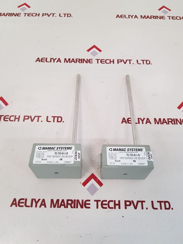 Mamac systems te-703-b-1-b pipe temperature sensor
