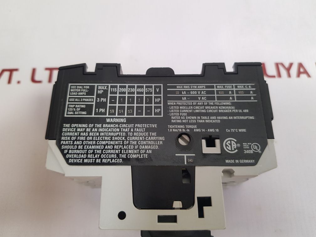 Moeller Pkzm0-4 Motor Protective Switch