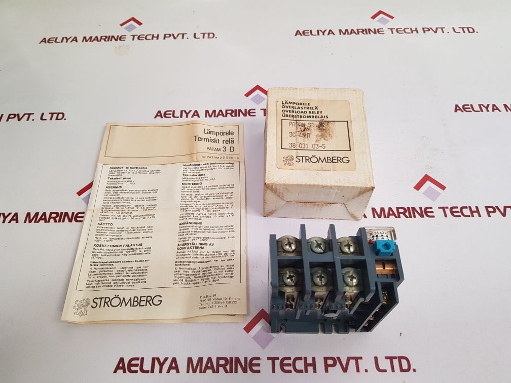 Stromberg Patam 3D45 Thermal Overload Relay