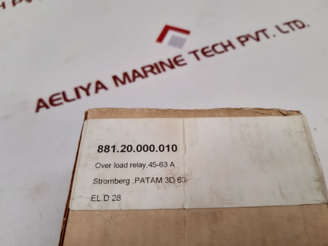 Stromberg Patam3D63 Overload Relay 45-63A