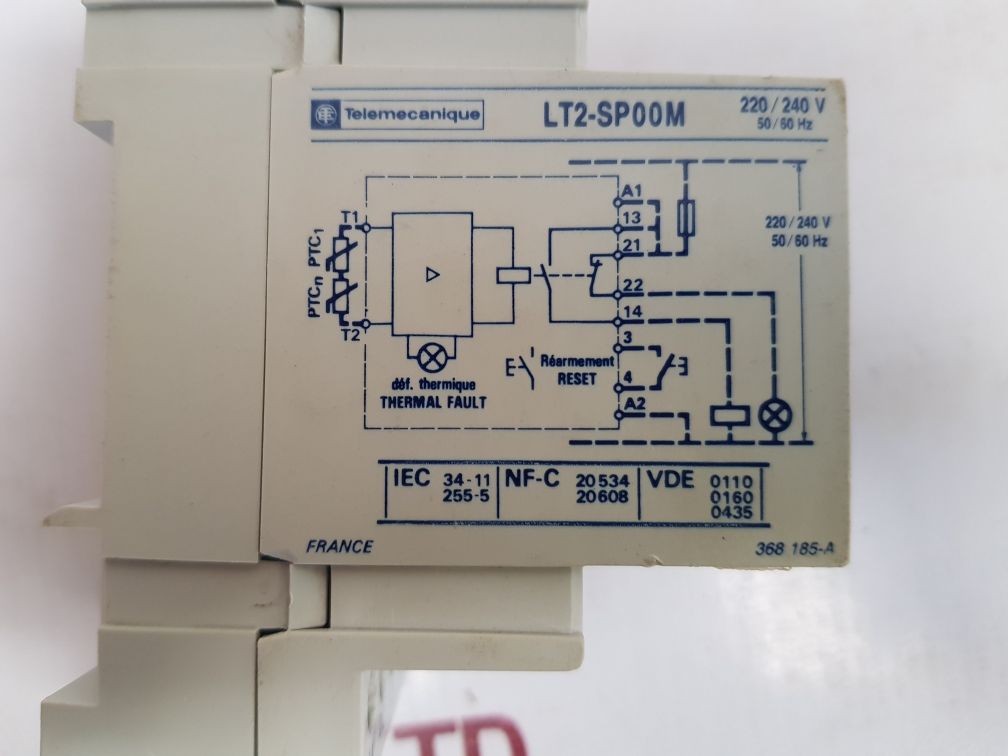 Telemecanique Lt2-sp00M Thermistor Protection Relay New