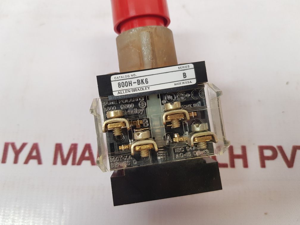Allen-bradley 800H-bk6A Series B Push Button 800T-xa