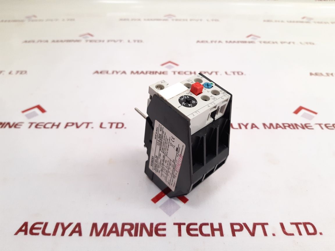 Siemens 3Ua52 00-2B Overload Relay 12.5-20A