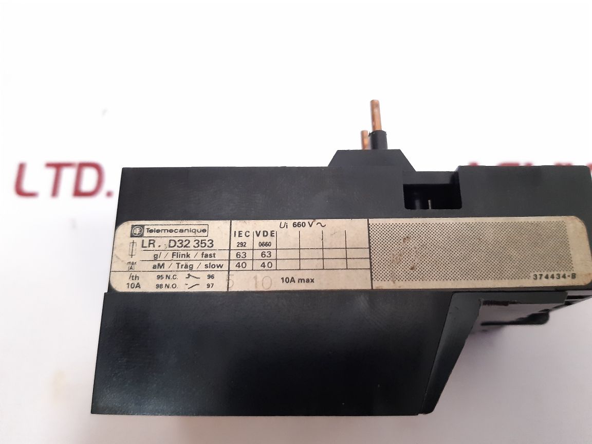 Telemecanique Lr1-d32353 Overload Relay New