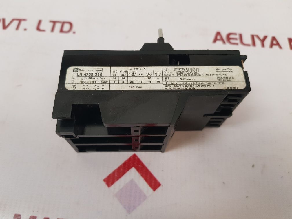 Telemecanique Lr1-d09310 Thermal Overload Relay