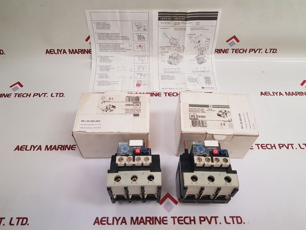 Telemecanique Lr2 D3353 Thermal Overload Relay 023293