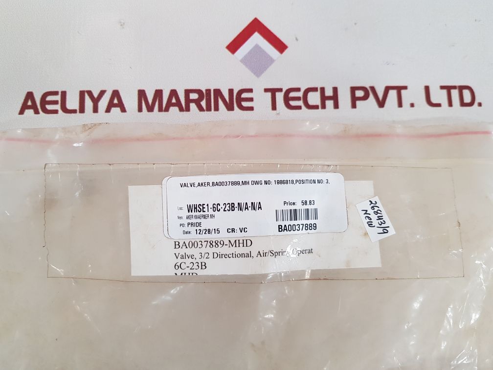 Norgren 03040102 3/2 way air/spring operat directional valve 
